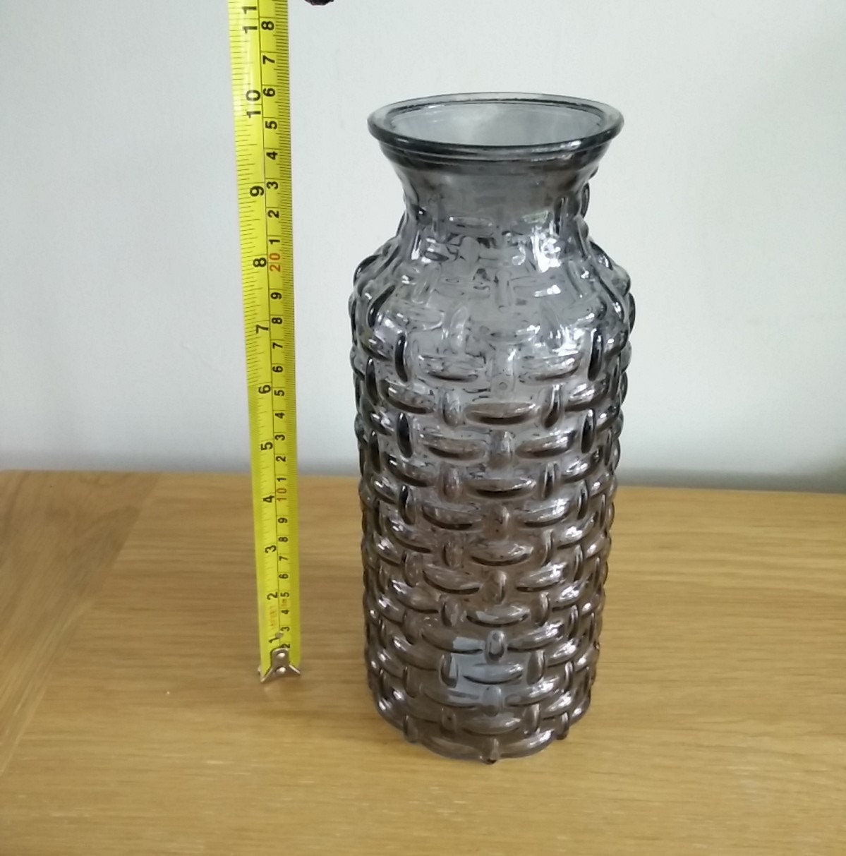 Vase full of Hydrangeas and Eucalyptus Faux Silk Flower Arrangement With a  Clear Glass Vase Soft Pink Home Decor Gift Birthday Wedding