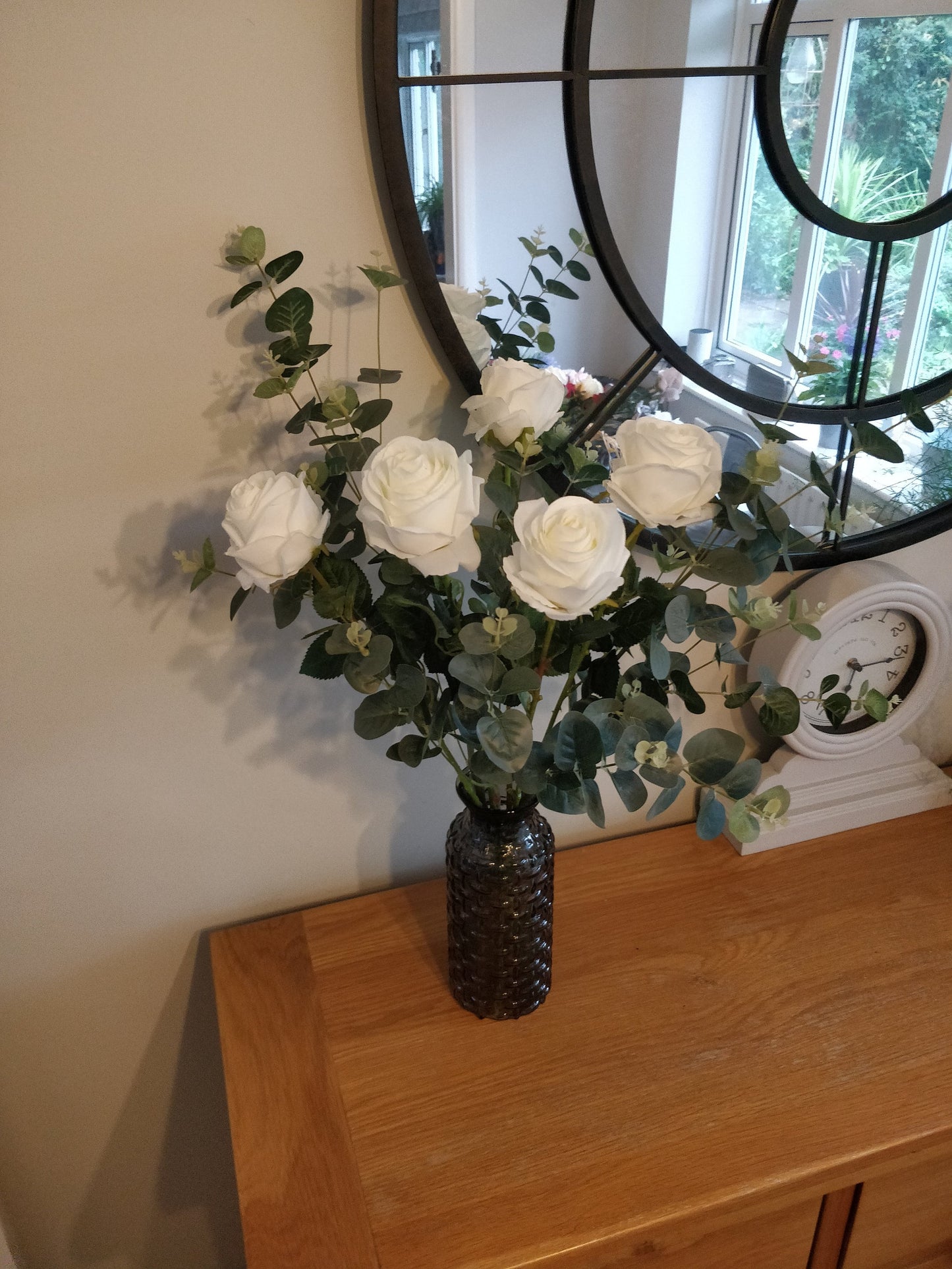 5 x Ivory Long Stem Roses