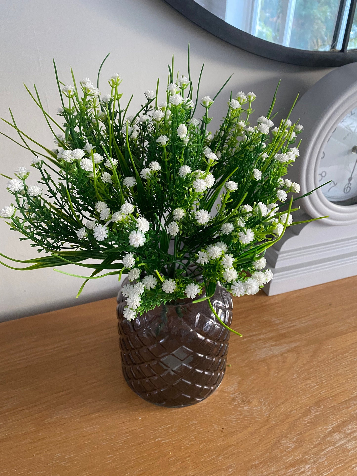 Artificial Plastic Gyp and Grass x 4 Bunches  Flower Filler 20 Stems