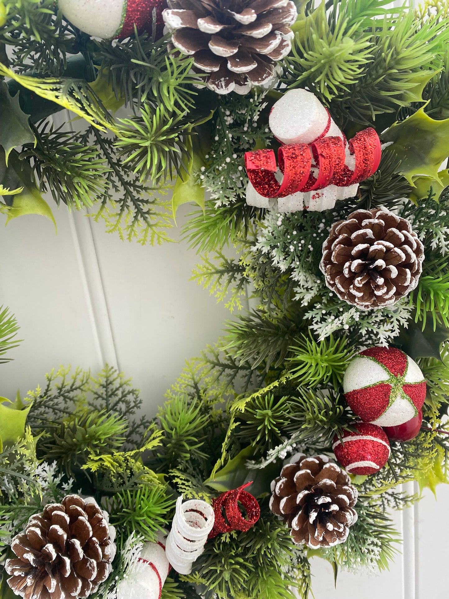 Large Artificial Christmas Wreath 17.5 inches Diameter