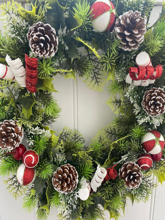 Large Artificial Christmas Wreath 17.5 inches Diameter