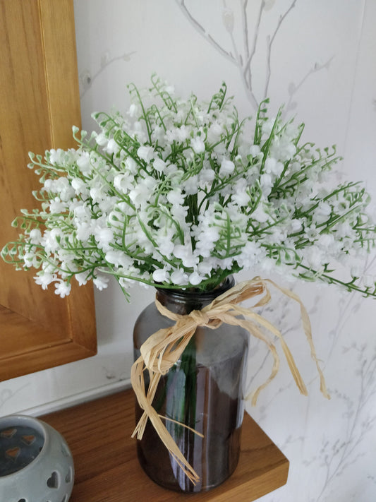 Artificial Faux Lily of the Valley Bunches x 7 stems