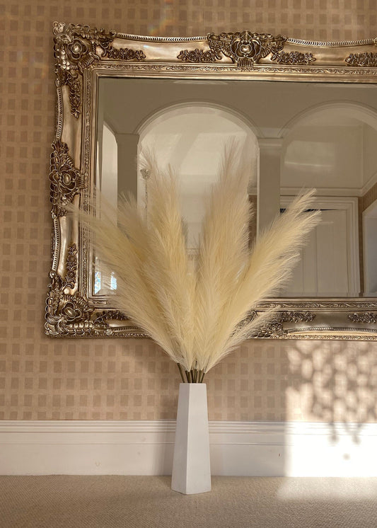 Large Pampass Grass 18 folks x 3 Long Stems 115 cm Length Luxury Quality Home Decor Wedding Free Postage