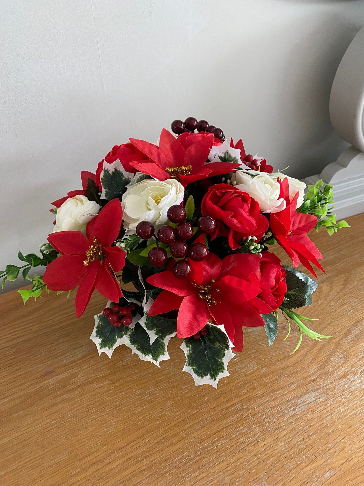 Artificial Flower Luxury Christmas Graveside  Arrangement